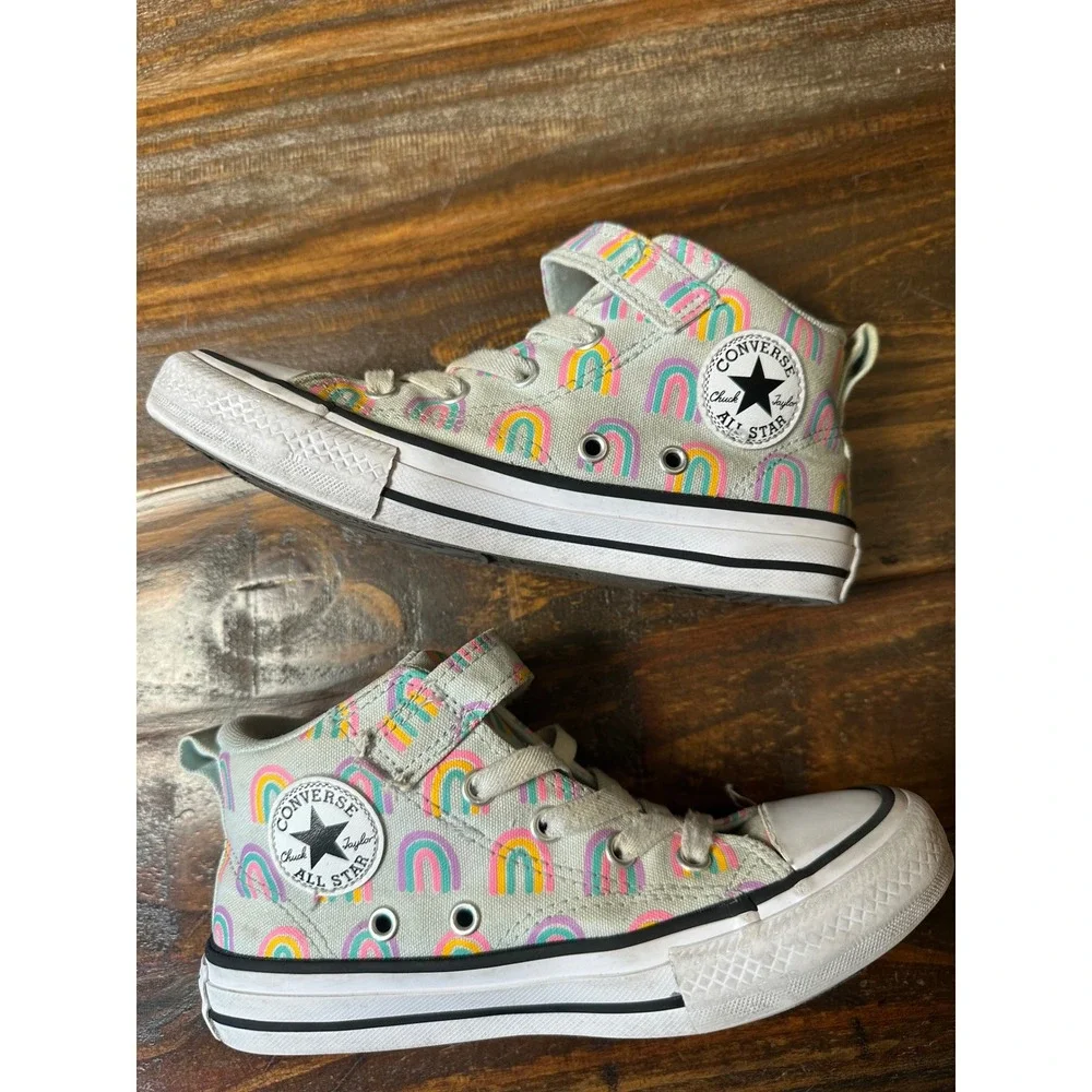Converse Chuck Taylor All Star Pastel Rainbow High Top Sneakers A04775F Youth 1